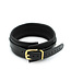 Kiotos Leather Elegant Shiny Black Leather BDSM Collar | Stylish Comfort & Durability