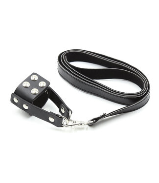 Kiotos Leather Vegan PU Leather Cock Ring with 1.15m Strap for Ultimate Control