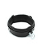 Kiotos Leather Schwarzes Leder-BDSM-Halsband mit Metallbügel – Kiotos Leather