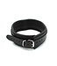 Kiotos Leather Genuine Black Leather BDSM Collar with Metal Buckle - Kiotos Leather