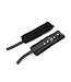 Kiotos Leather Elegant Black Leather Handcuffs with Soft Comfort - Kiotos