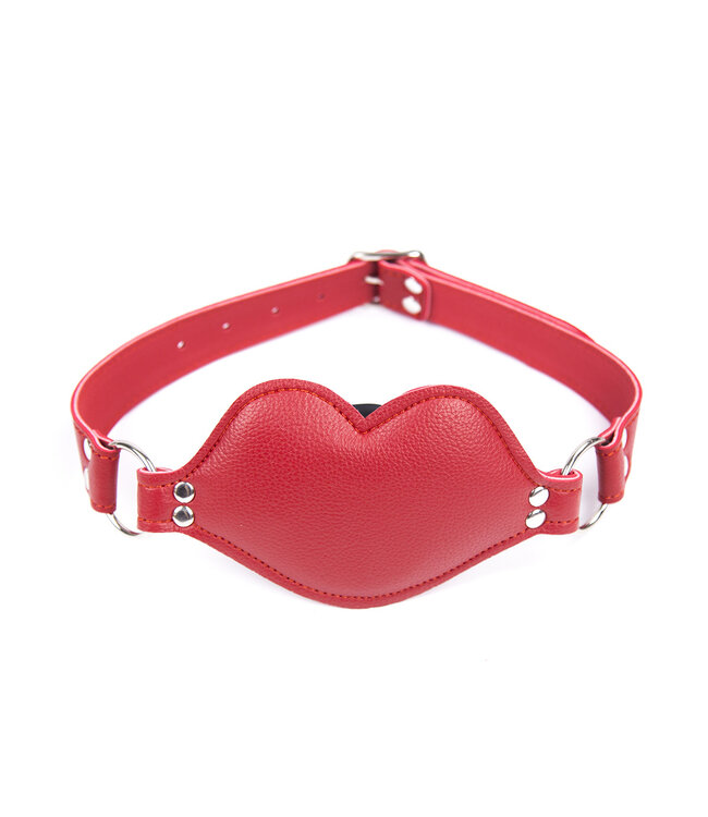 Kiotos Leather Adjustable Big Lips Penis Mouth Gag for Intense BDSM Play