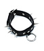 Kiotos Leather Verstelbare Zwarte Leren Halsband met Spikes & O-Ring | Perfect voor Feesten en Rollenspellen