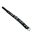 Kiotos Leather Tough Adjustable Black Leather Spike Collar with O-Ring - 54.5cm