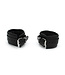 Kiotos Leather Genuine Leather BDSM Handcuffs with Heavy Metal Braces - Adjustable & Durable