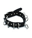 Kiotos Leather Verstelbare Zwarte Leren Halsband met D-Ringen – Voor Rollenspellen en Fashion