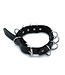 Kiotos Leather Verstelbare Zwarte Leren Halsband met D-Ringen – Voor Rollenspellen en Fashion