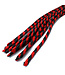 Kiotos Leather Kiotos 66cm Black-Red Leather Nine Tails Whip - Ideal for All Users