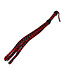 Kiotos Leather Kiotos 66cm Black-Red Leather Nine Tails Whip - Ideal for All Users