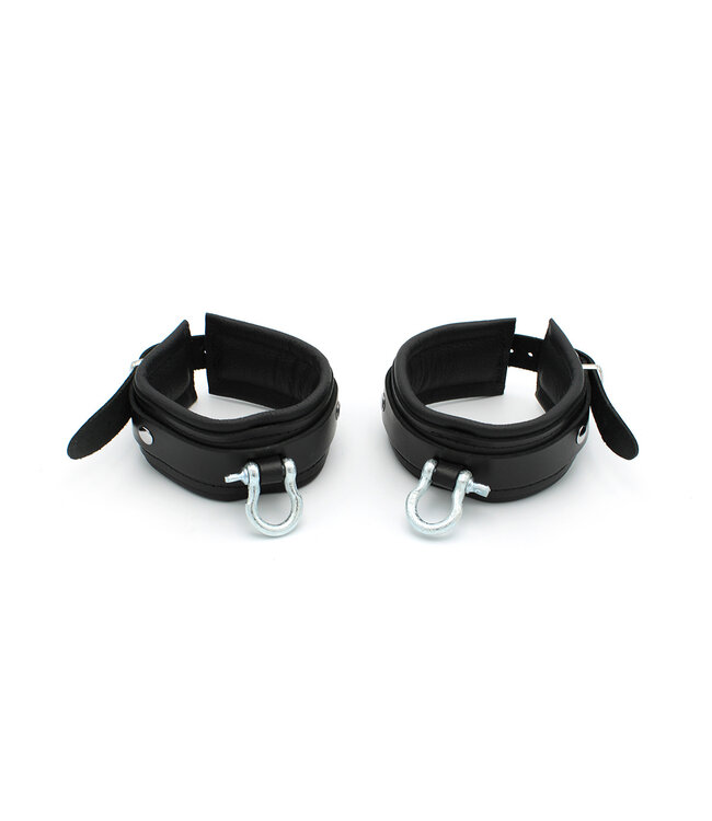 Kiotos Leather Genuine Leather BDSM Ankle Cuffs with Metal Buckles - Kiotos Leather
