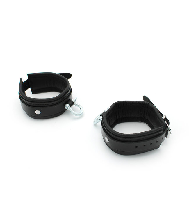 Kiotos Leather Genuine Leather BDSM Ankle Cuffs with Metal Buckles - Kiotos Leather