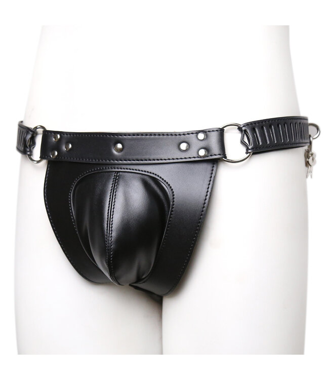 Kiotos Leather Leder-Keuschheitshose mit 3 Schlössern – Sicher und Komfortabel