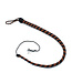 Kiotos Leather Durable 90 cm Black & Brown Leather Whip for Impact Play