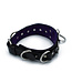Kiotos Leather Deluxe Black Leather Collar with O&D Rings - 56 cm Adjustable Accessory
