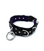 Kiotos Leather Deluxe Black Leather Collar with O&D Rings - 56 cm Adjustable Accessory
