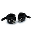 Kiotos Leather Comfortable Black Leather Padded Wrist Cuffs for Secure Restraint
