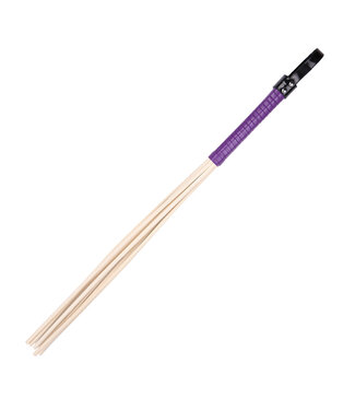 Kiotos Leather 8-Piece 60 cm Purple Rattan Spanking Paddle Set with Red Handle