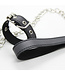 Kiotos Leather Luxueuze PU-lederen Gesp met Robuste Stalen Ketting van 115 Cm - Kiotos Leather