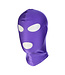 Kiotos Leather Paars Spandex BDSM-Masker met 3 Openingen voor Ultiem Genot