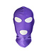 Kiotos Leather Paars Spandex BDSM-Masker met 3 Openingen voor Ultiem Genot