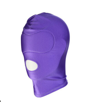 Kiotos Leather Paars Spandex Mondkapje – Ademend en Comfortabel voor Fetisj en BDSM