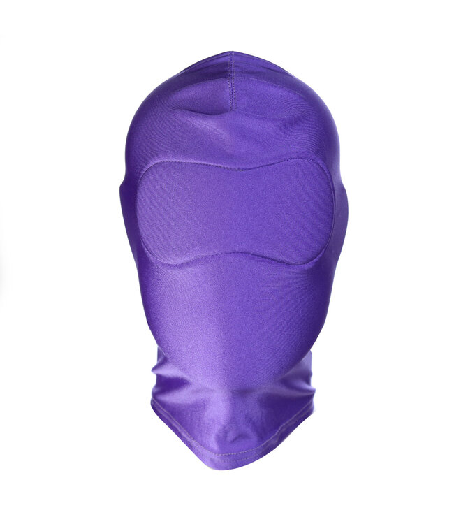 Kiotos Leather Bequeme violette Spandex-BDSM-Maske für Fetischpartys und Bondage