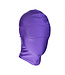 Kiotos Leather Paarse Spandex BDSM Masker - Comfortabel en Perfect voor Fetisj Avonturen