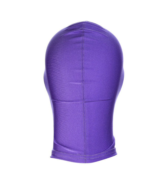Kiotos Leather Bequeme violette Spandex-BDSM-Maske für Fetischpartys und Bondage