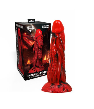 Kiotos Monstar Monstar Cox Draken Dildo 21 cm – Vurige Ribbel Silikonensensatie