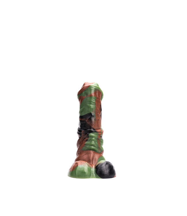 Kiotos Revolt Green Army Kiotos Revolt Green Army – 16,5 cm Silicone Dildo met Legerlook en Flexibiliteit