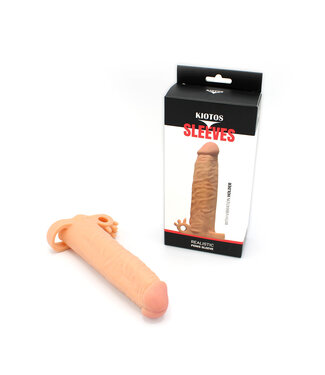 Kiotos Sleeves Kiotos Realistic Sleeve with Vibrator & Ball Stretcher - 19 cm