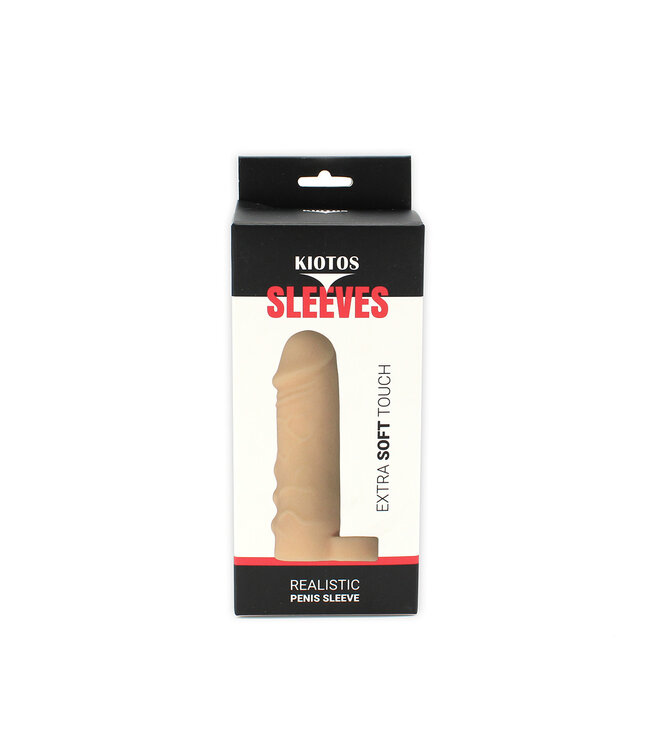 Kiotos Sleeves Kiotos 16cm Extra Soft Realistic Penis Sleeve with Ball Stretcher