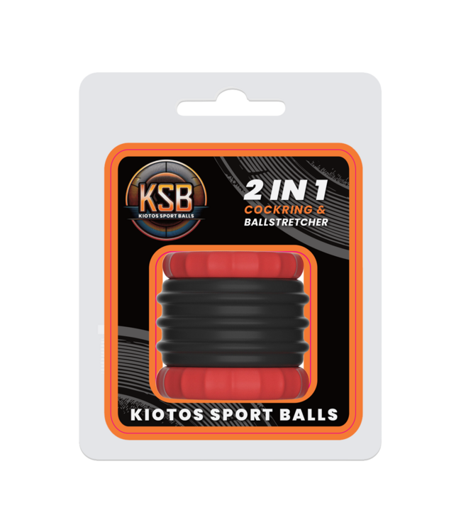 Kiotos Sport Balls Intense 2-in-1 Siliconen Cockring & Stretcher - Robuust en Comfortabel