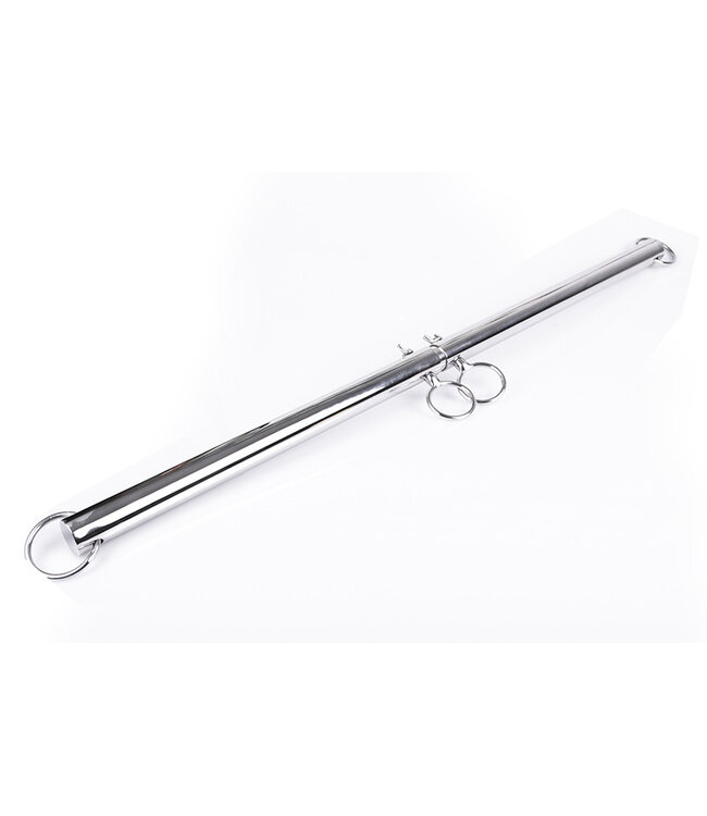Kiotos Steel Luxuriöse verstellbare Spreizstange aus Edelstahl mit 4 Ringen 64-94 cm