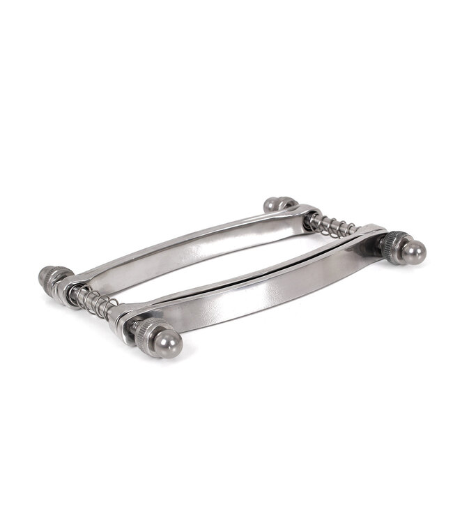 Kiotos Steel Geavanceerde Pussy Spreader RVS met Veer voor Precieze Controle en Genot