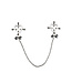 Kiotos Steel Heart-Shaped Stainless Steel Nipple Clamps with Bells for Playful Pleasure