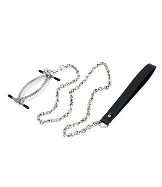 Kiotos Steel Adjustable Clit Clamp with Leash Chain for Ultimate Stimulation