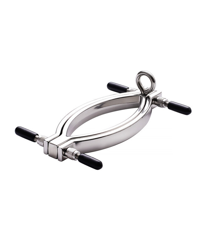 Kiotos Steel Adjustable Clit Clamp with Leash Chain for Ultimate Stimulation