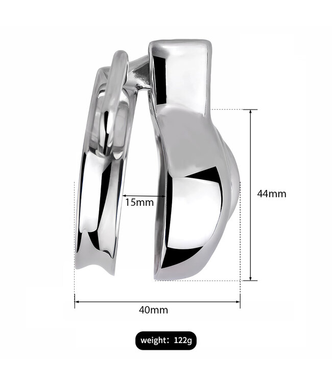 Kiotos Steel Elegant Ultra-Short Vulva Chastity Device with Adjustable Strap