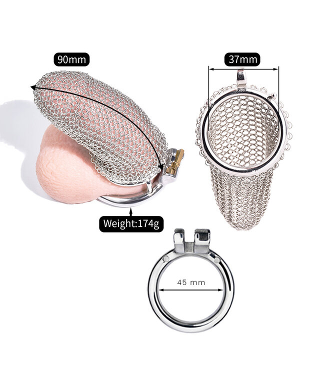 Kiotos Steel Large Stainless Steel Chastity Cage - Comfort, Durability & Ventilation