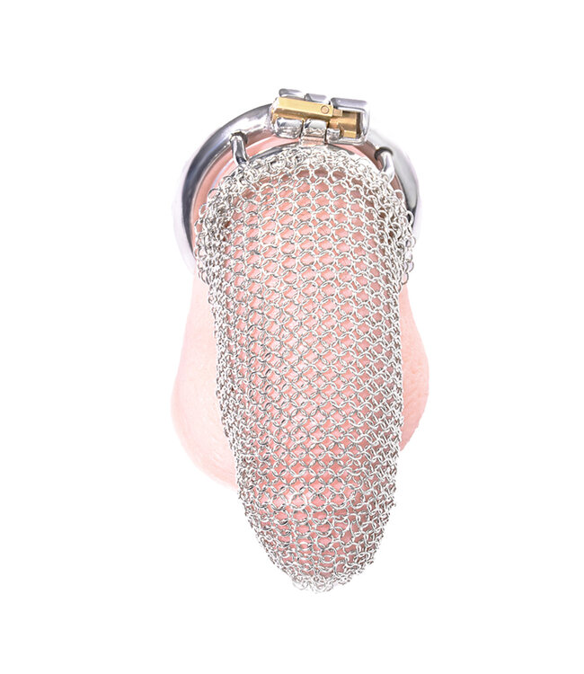 Kiotos Steel XL Steel Mesh Chastity Cage - Stylish Comfort & Safety for Larger Users