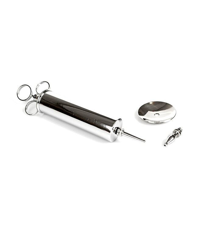 Kiotos Steel Vintage Klysmaspuit 100Cc - Gepolijst en Veilig voor Plezier en Rollenspel