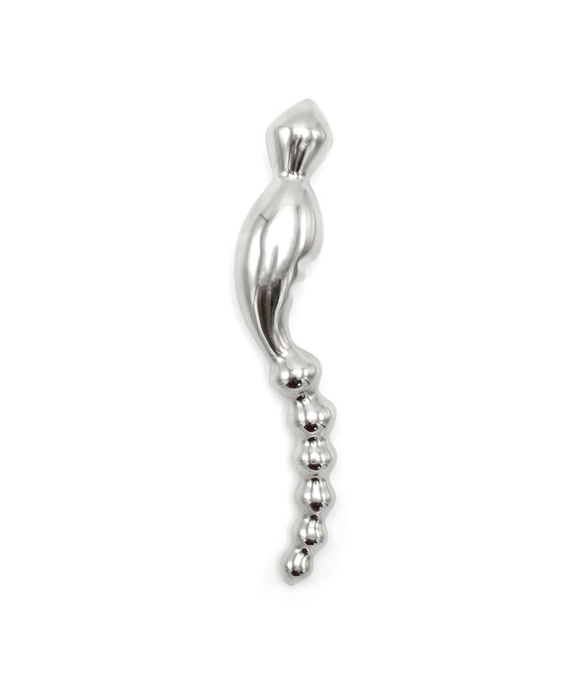 Kiotos Steel Curve Steel Dildo Ridges 22 cm – Handgemaakte Stalen Plezier met Unieke Ribbelstructuur