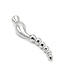 Kiotos Steel Curve Steel Dildo Ridges 22 cm - Handmade Stainless Steel Pleasure