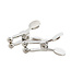Kiotos Steel Elegant Silver Nipple Clamps with Ball Tips for Sensual Pleasure