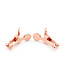 Kiotos Steel Rose Gold Nipple Clamps with Ball Tips | Luxury & Comfort Sensations