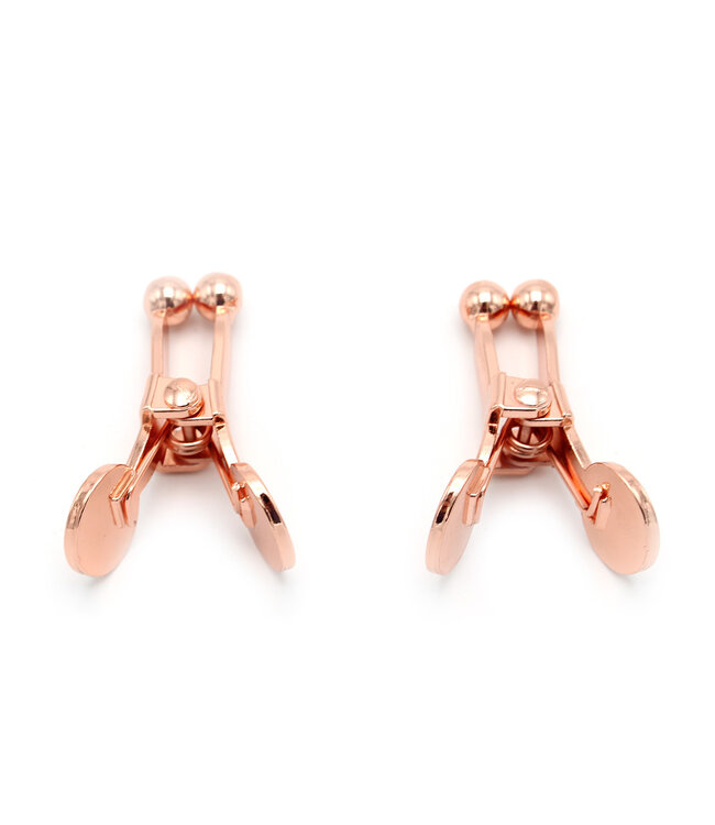 Kiotos Steel Roségoldene Nippelklemmen mit Kugelspitzen – Luxus & Komfort pur!