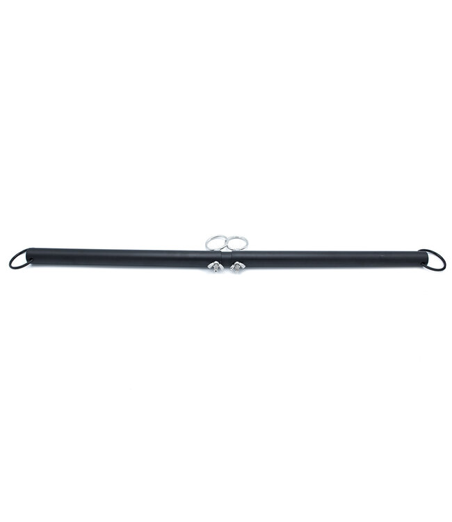 Kiotos Steel Black Adjustable Stainless Steel Spreader Bar for BDSM Play - 65-98 cm