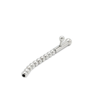 Kiotos Steel Hohler Penisplug aus Edelstahl mit 2 Knöpfen - Premium-Vergnügen 8 mm