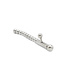 Kiotos Steel Kiotos Hollow Penis Plug with Buttons - Stainless Steel 8mm x 10.9cm